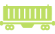 Organization of transportation by railway transport including own and leased wagons and platforms